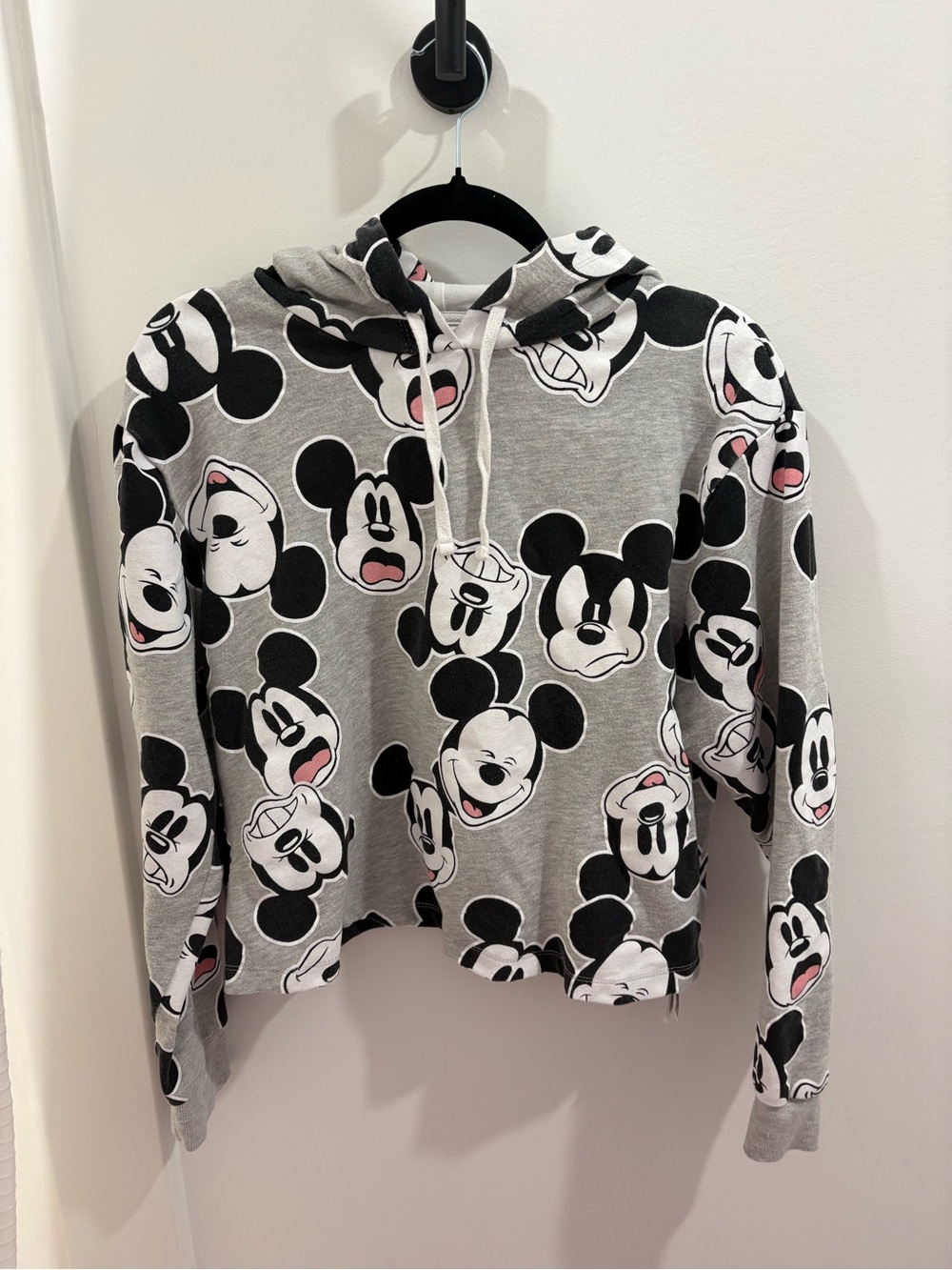 Disney Grey Mickey Faces Zip-Up Hoodie